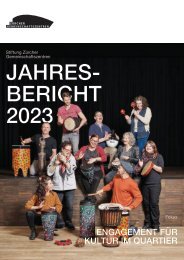 Stiftung Zürcher Gemeinschaftszentren Jahresbericht 2023
