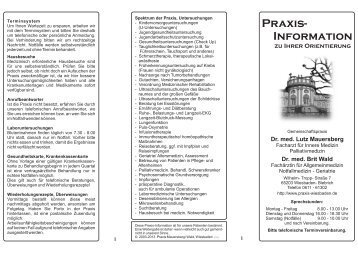 Praxis - Arztpraxis Dr.Mauersberg- Dr.Wald, Wiesbaden