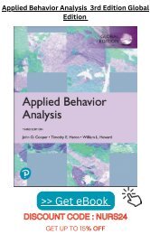 Applied Behavior Analaysis 3rd G 