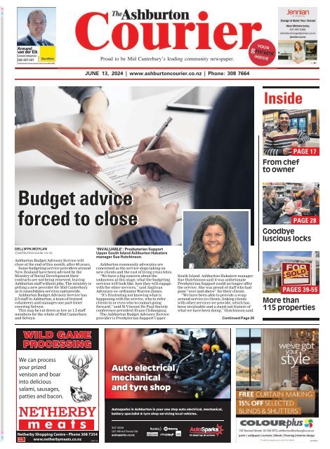 Ashburton Courier: June 13, 2024
