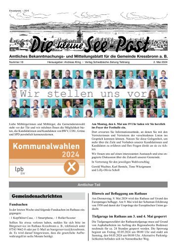 12.06.2024 Die kleine See-Post