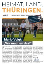 HEIMAT. LAND. THÜRINGEN. Sommerausgabe