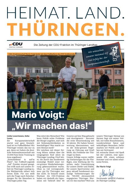 HEIMAT. LAND. THÜRINGEN. Sommerausgabe