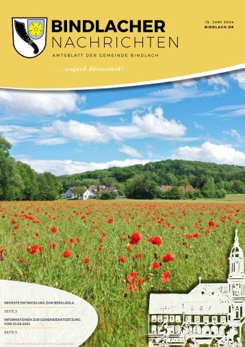 Bindlacher Nachrichten - Ausgabe 15.06.2024