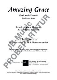 Amazing Grace (für Männerchor TTBB+Mezzosopran-Solo & Gemischten Chor SATB+Bariton-Solo)