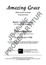Amazing Grace (General- u. Klavierpartitur für Männerchor TTBB+Mezzosopran-Solo & Gemischten Chor SATB+Bariton-Solo)