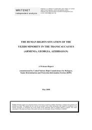 The Human Rights situation of the Yezidi minority - UNHCR