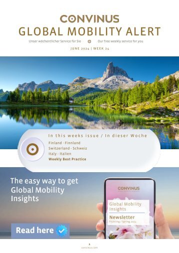 CONVINUS Global Mobility Alert - Week 24.2024