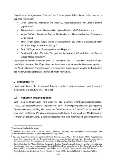 Social Media Relations für Nonprofit-Organisationen – Eine ...