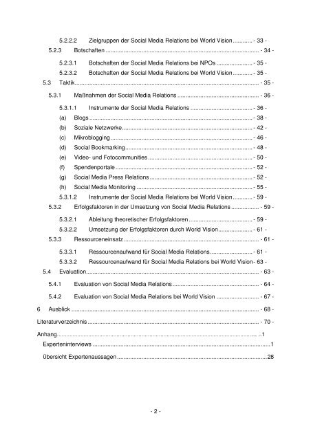 Social Media Relations für Nonprofit-Organisationen – Eine ...