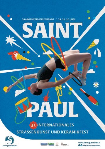 Saint Paul 31. Internationales Straßenkunst und Karamikfest