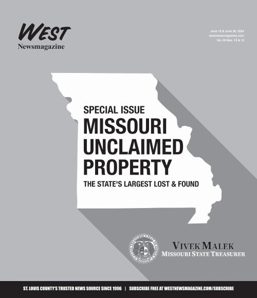 Special Issue: Missouri Unclaimed Property - West Newsmagazine 6-19 & 6-26 2024