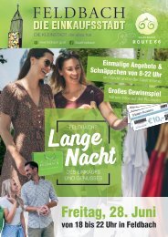 Feldbach - DIE EINKAUFSSTADT - Lange Nacht des Einkaufs & Genusses 2024