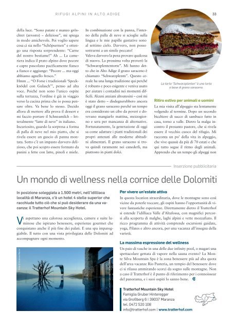 Magazine Südtirol il sole 24 ore I 2024
