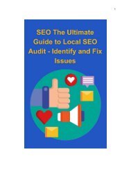 SEO The Ultimate Guide to Local SEO Audit - Identify and Fix Issues