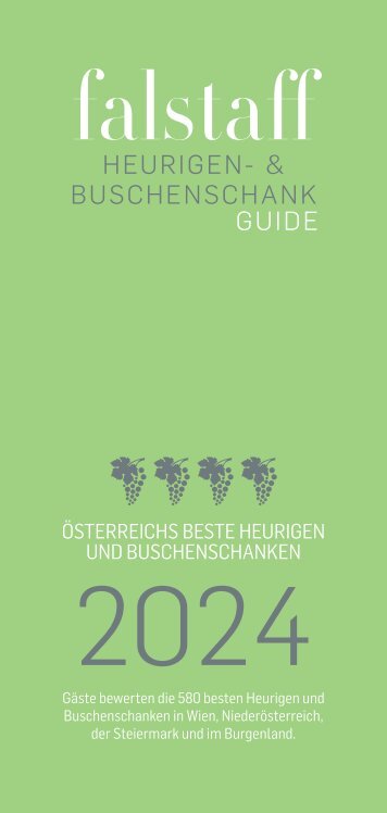 Falstaff Heurigen- & Buschenschankguide 2024