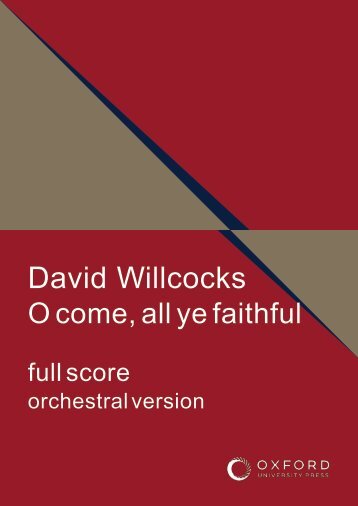 David Willcocks O Come All Ye Faithful full score 