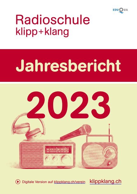 Jahresbericht Radioschule klipp+klang 2023