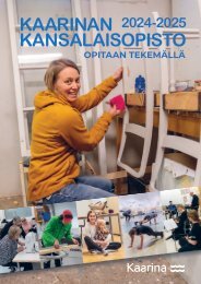 Kaarinan kansalaisopiston opinto-opas 24-25