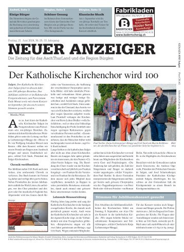 Neuer Anzeiger 21. Juni 2024