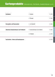 Preisliste Gartenprodukte