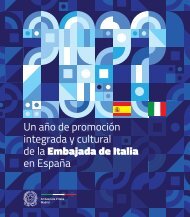 2022. Un año de promoción integrada y cultural de la Embajada Italia en España