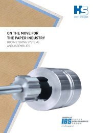 Horst Sprenger Rod Metering Systems and Assemblies EN