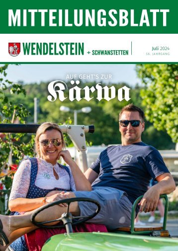 Mitteilungsblatt Wendelstein+Schwanstetten - JULI 2024