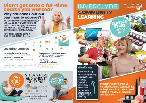 Inverclyde Community Provision 2024 - August- A4 Booklet