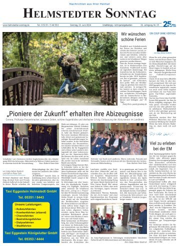 Helmstedter Sonntag vom 23.06.2024