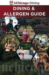 UChicago Dining & Allergen Guide