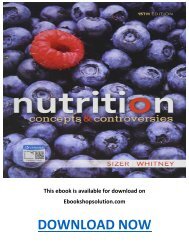 Nutrition Concepts and Controversies 15th Edition PDF