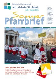 SommerPfarrbrief Mittelrhein St. Josef 2024