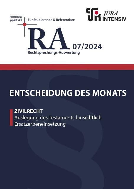 RA 07/2024 - Entscheidung des Monats