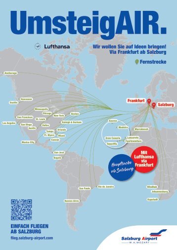 UmsteigAir Lufthansa (Fernstrecke) : Salzburg - Frankfurt und weiter
