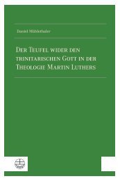 Daniel Mühlethaler: Der Teufel wider den trinitarischen Gott in der Theologie Martin Luthers (Leseprobe)