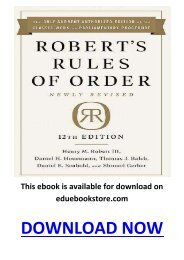 Robert’s Rules of Order 12th edition PDF