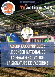 Bulletin de traction FGAAC-CFDT n°743 juin 2024