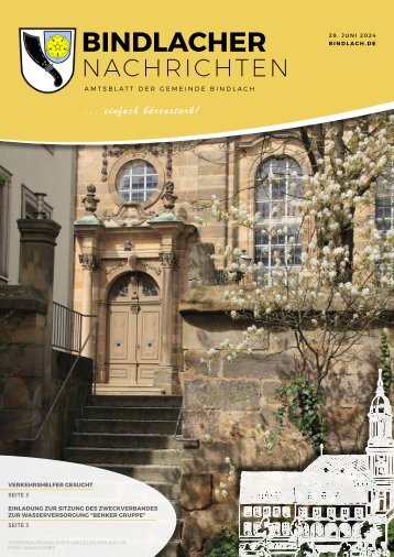 Bindlacher Nachrichten - Ausgabe 29.06.2024