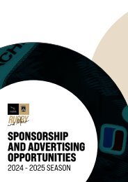 Sponsorship & Advertising Opportunities