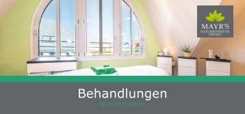 Mayr's NaturkosmetikStudio Behandlungen