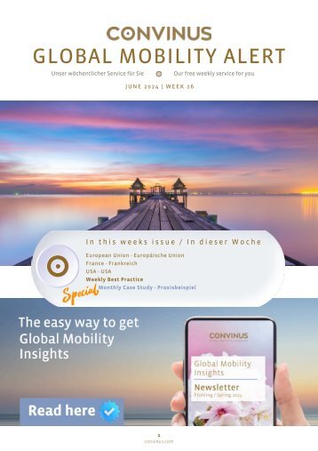 CONVINUS Global Mobility Alert - Week 26.2024