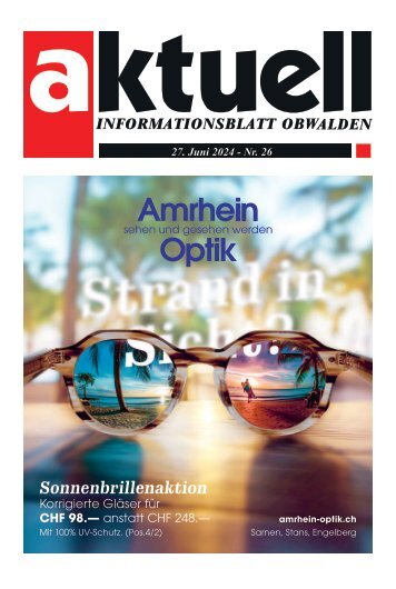 Aktuell Obwalden | KW 26 | 27. Juni 2024