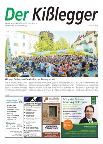 26.06.2024 Der Kißlegger