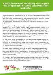 Radikal demokratisch. Beteiligung. Gerechtigkeit und Zivilgesellschaft stärken. Demokratiefeinde bekämpfen.