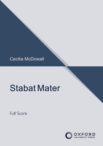 Cecilia McDowall Stabat Mater Full score