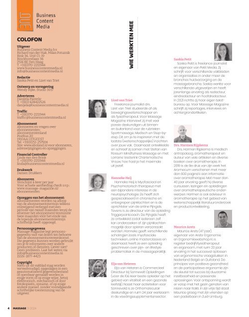 3 | 2024 Massage Magazine