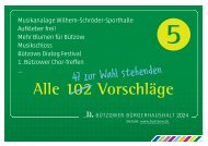 Vorschlagsheft 5. Bürgerhaushalt 