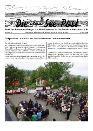 26.06.2024 Die kleine See-Post