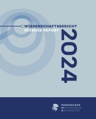 Wissenschaftsbericht / Science Report 2024 / Paracelsus Medizinische Privatuniversität